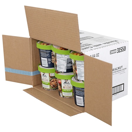 Quaker Quaker Real Medleys Apple Walnut Oatmeal 2.46 oz. Cup, PK12 31550